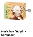 Hand Crank Musik Box Fridolin Haydn: „Serenade“ - Haydn: Serenade